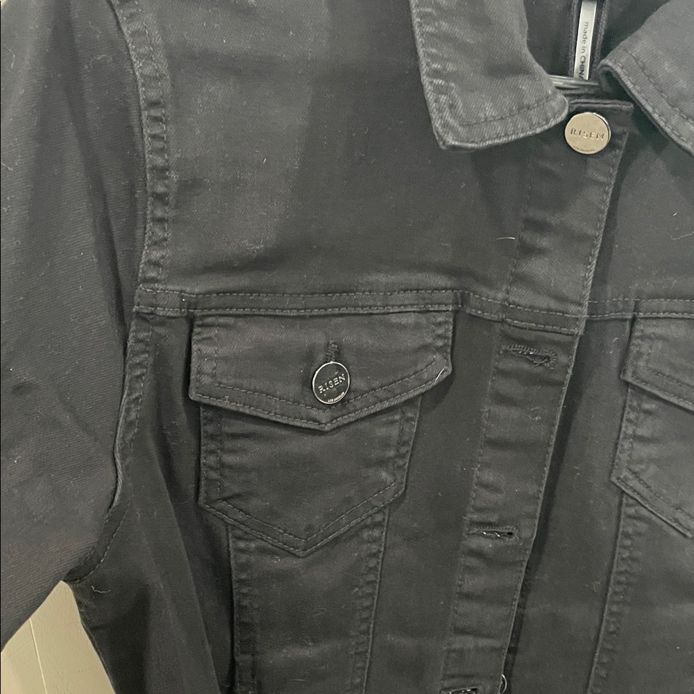 Black Denim Jacket by Risen Los Angeles - Picture 4 of 7